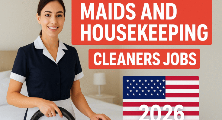Maids and Housekeeping Cleaners Jobs in USA 2026