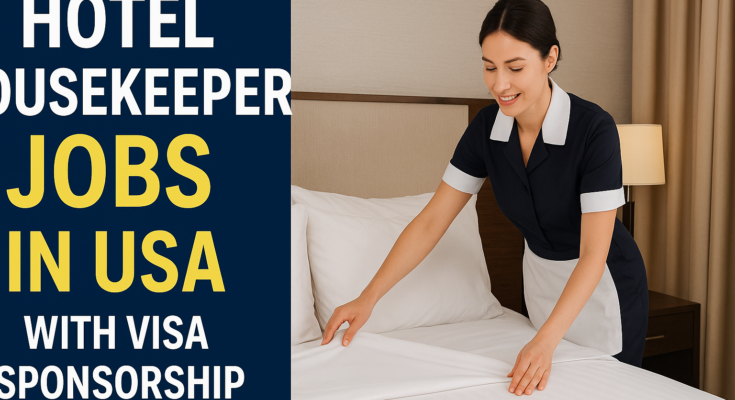 Hotel Housekeeper Jobs in USA with Visa Sponsorship